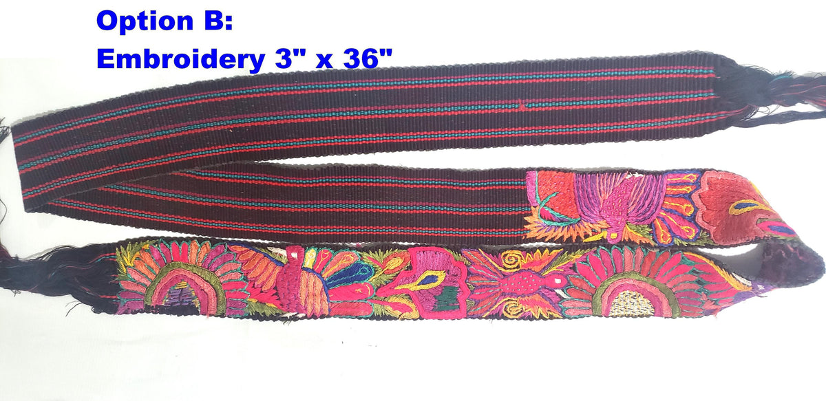 Vintage Guatemalan fajas -handmade embroidered belts-