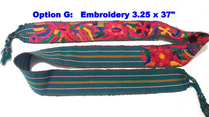 Vintage Guatemalan fajas -handmade embroidered belts-