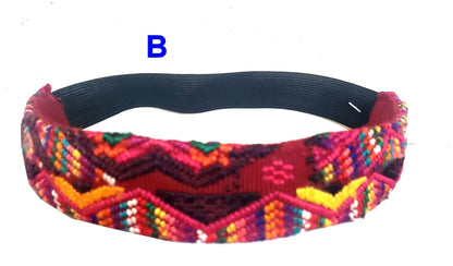 Guatemalan Embroidered Headband, Upcycled Huipil Boho Hair Band, Handwoven Fabric Headband, Mayan Artisan Hair Accessory, Fair Trade Gift