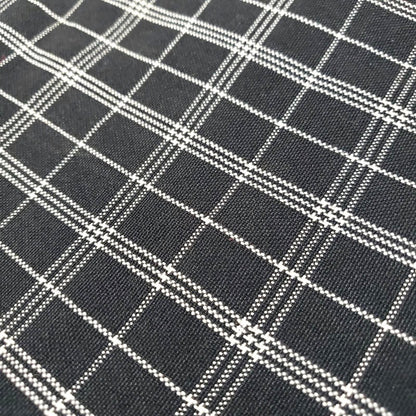 Hand Embroidered Guatemalan Pillow Cover, Black Grid Throw Pillow Case, Santa María de Jesús Traditional Textile Cushion Cover