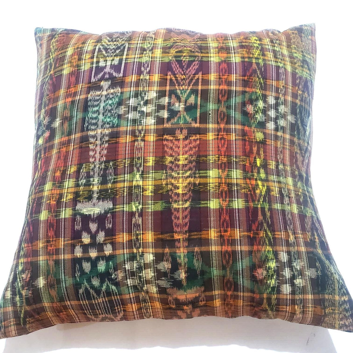 Cotton Handmade IKAT PILLOW Case CUSHION Cover -18x18- 20x20 Customizable Sizes