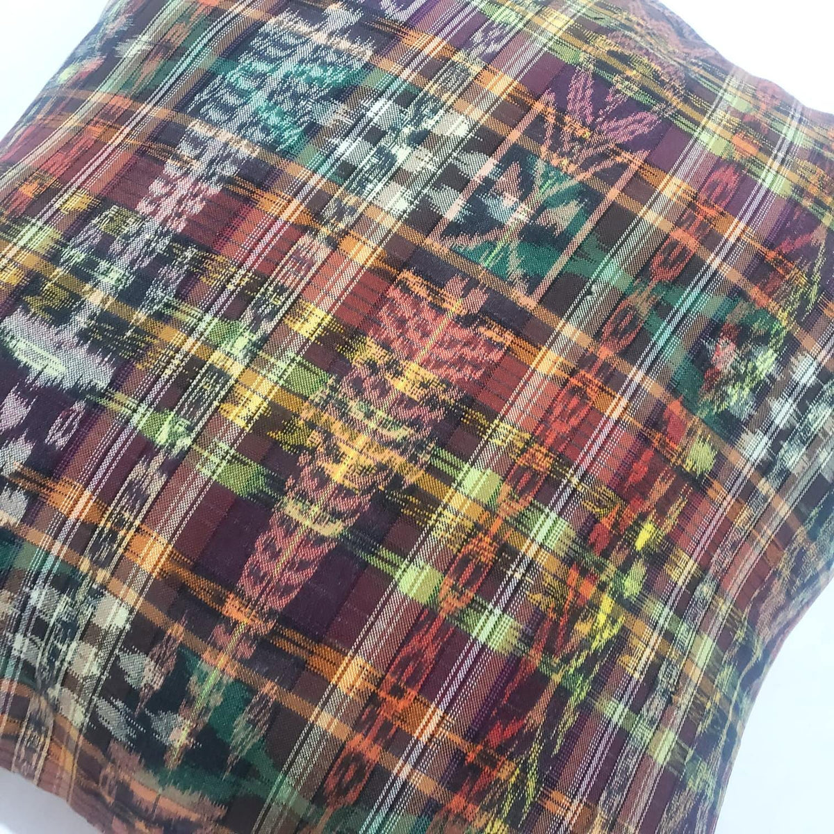 Cotton Handmade IKAT PILLOW Case CUSHION Cover -18x18- 20x20 Customizable Sizes