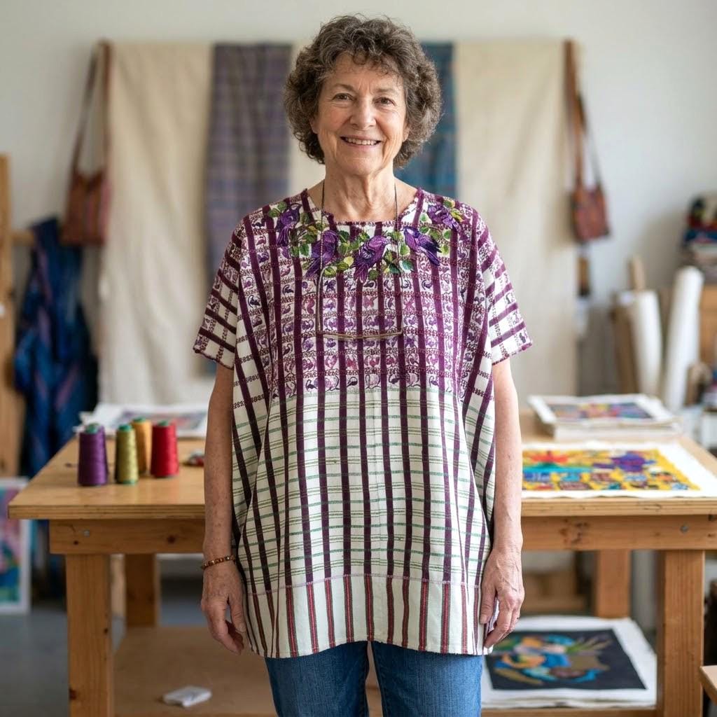 Hand Embroidered Birds Huipil, Vintage Guatemalan Tapestry Blouse, Santiago Atitlan Textile Top, Ethnic Boho Clothing, Custom Tailored Top