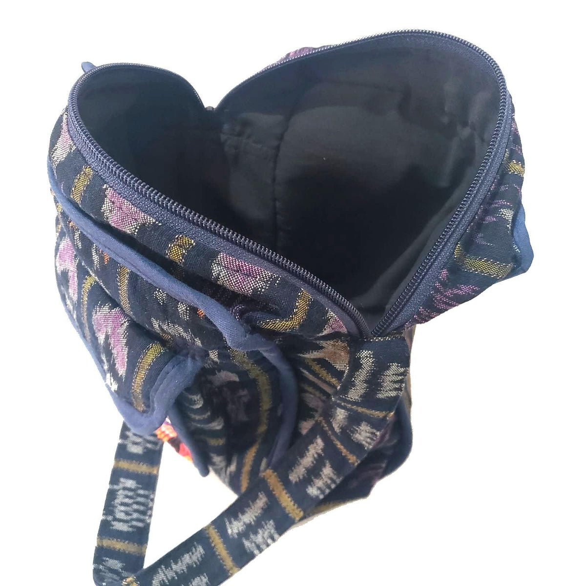 Guatemalan Huipil Leather Crossbody Purse, Fair Trade Artisan Purse