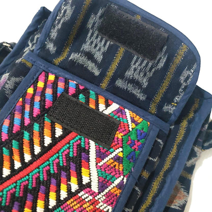 Guatemalan Huipil Leather Crossbody Purse, Fair Trade Artisan Purse