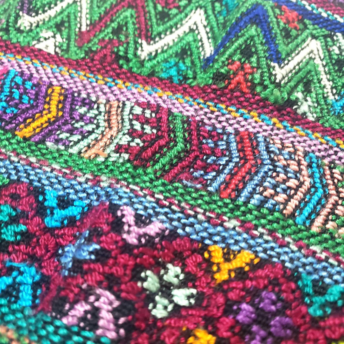 Cotton Unique Black Handmade WEAVED -San MARTIN JILOTEPEQUE- Huipil