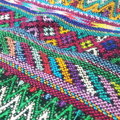 Cotton Unique Black Handmade WEAVED -San MARTIN JILOTEPEQUE- Huipil