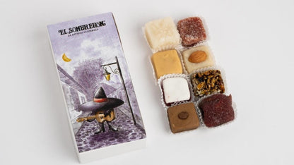 Dulces Artesanales de Antigua Guatemala El Sombrerón, Caja Típica Variada: Higos, Camote, Cocadas, Pepitoria. Regalo Tradicional