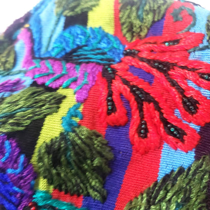 Hand-Embroidered Mayan Huipil Blouse | Santiago Atitlan Colorful Peacock Top | Traditional Handwoven Guatemalan Shirt