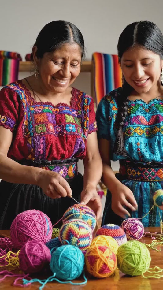 Guatemala Stress Relief Crocheted Cotton Hacky SACKS,  JUGGLING Balls Available In Multiple Options