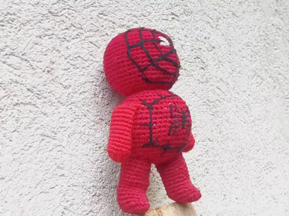 Guatemala Stress Relief Crocheted Cotton Hacky Sacks SPIDERMAN TOY
