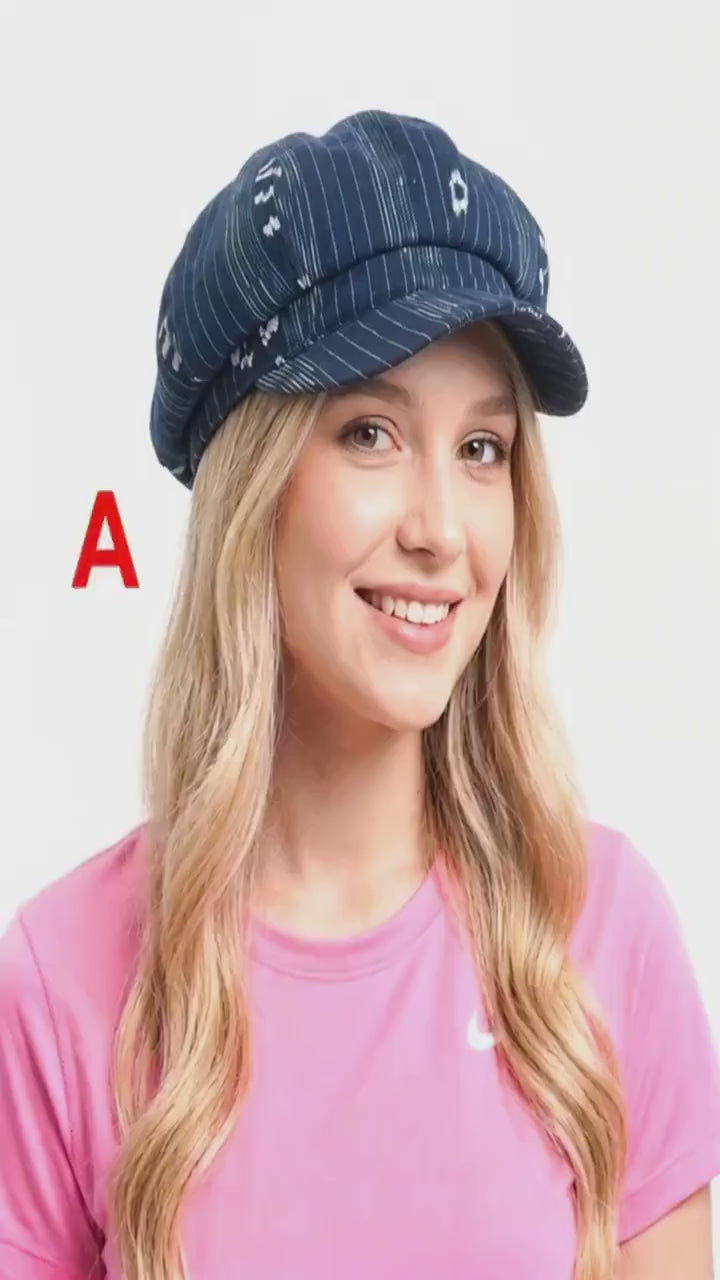 Women Baseball CAP For Female, Cotton HATS Casual boina, Women's Caps, IKAT Pattern