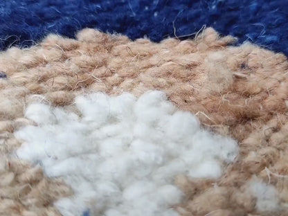 Handwoven WOOL RUG made in MOMOSTENANGO Guatemala / Geometric pattern