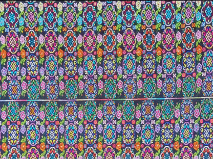 Unique Guatemala Handmade WEAVED Cotton multicolor ZUNIL Corte -Fabric per yard-