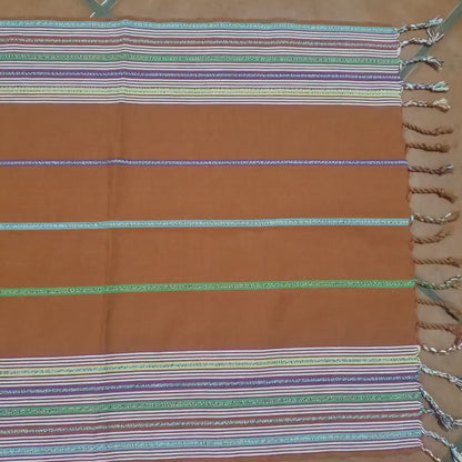 Cotton Textile Handmade RUNNER With Tassels 60 inches Length