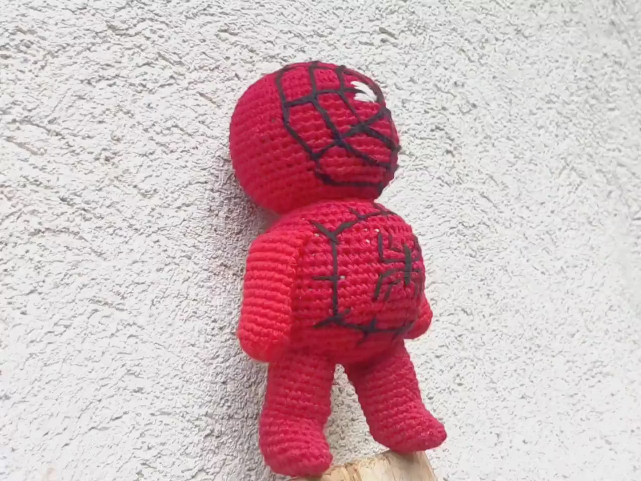 Guatemala Stress Relief Crocheted Cotton Hacky Sacks SPIDERMAN TOY