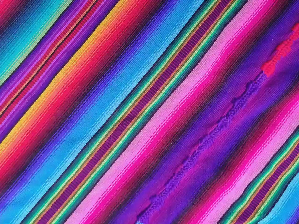 Rainbow Multicolor SARAPE Blanket Throw -King Size-