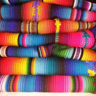 Rainbow multicolor separe blanket throw