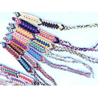 Macrame colorful cotton friendship bracelet PAIR
