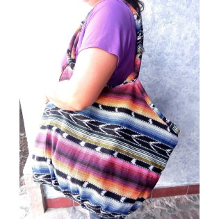 Guatemalan cotton handwoven beach / shopping bag