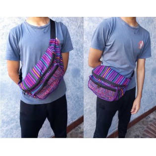 Guatemalan large weaved multipocket fanny pack