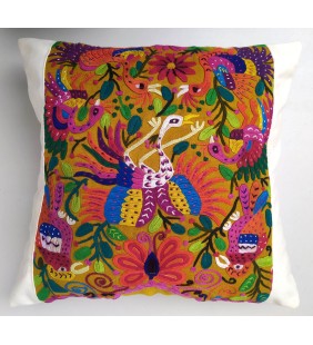copy of Guatemalan hand embroidery wool pillow cover