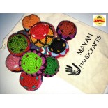 Crocheted cotton Hacky sacks juggling balls Guatemala antistress - soft option-