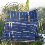 Guatemalan Indigo handembroidery Pillow cover